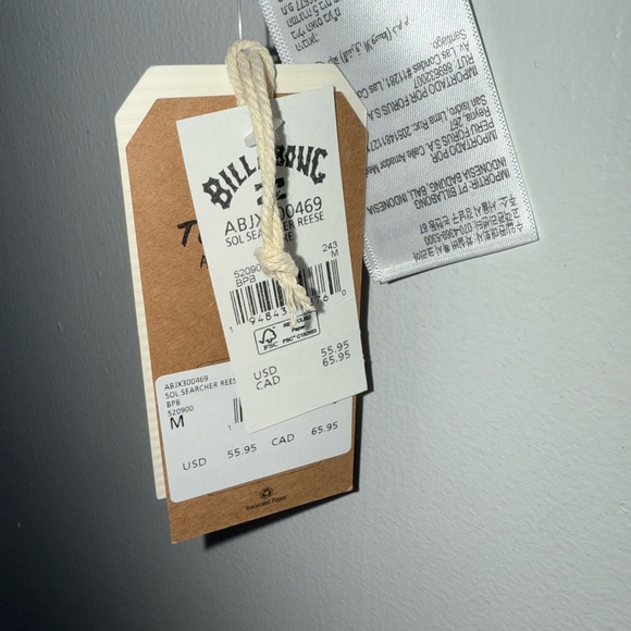 Billabong black size medium bikini top NWT - Picture 3 of 5